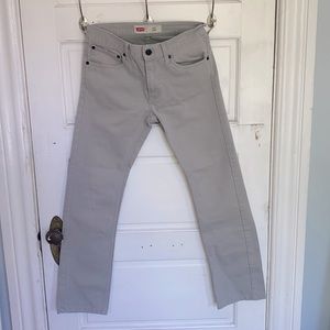Levi’s 511 slim, size 28, white/gray